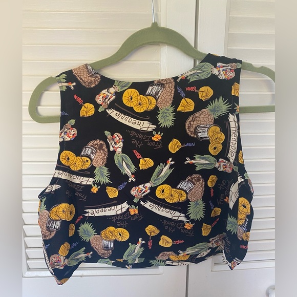 Cool Crop Top Hawaiian Shirt - Picture 2 of 5